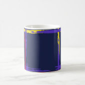 Mug Plaid. Grunge Stripes Simples. Texture Abstraite w (Centre)