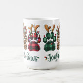 MUG PLAID JOYFUL PAWS HOLIDAY CHIEN PIEDS (Centre)