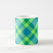 Mug Plaid Moderne Du Milieu Du Siècle, Jade Green & Tu (Centre)