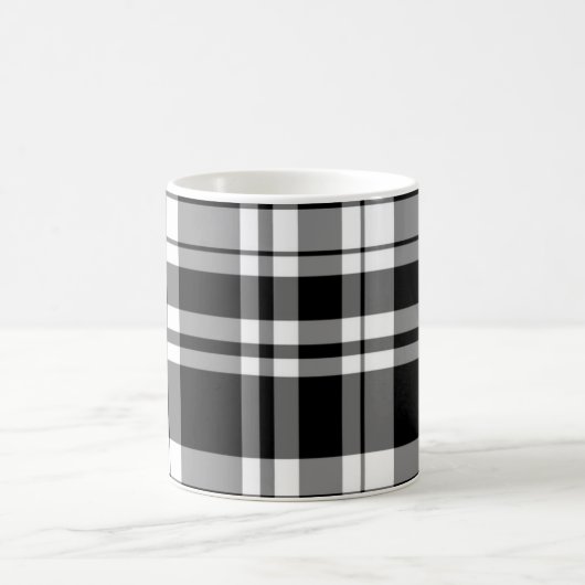 Mug Plaid noir et blanc (Centre)