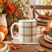 Plaids Classiques Automne Rustique Crème Marron