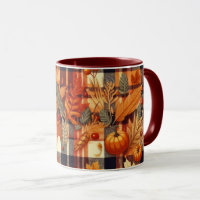 Plaids d'automne citrouille Maple Feuille