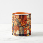 Mug Plaids d'automne citrouille Maple Feuille (Centre)