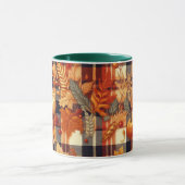 Mug Plaids d'automne citrouille Maple Feuille (Centre)