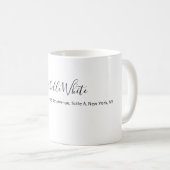 Mug Plain Elegant White Professional Modern (Devant droit)