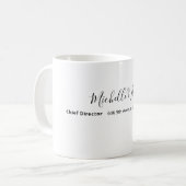 Mug Plain Elegant White Professional Modern (Devant gauche)