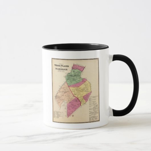 Mug Plaines blanches, villes de Scarsdale (Droite)