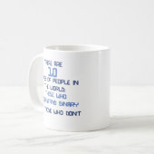 Mug plaisanterie binaire (Devant gauche)