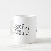 Mug Plaisanterie coeliaque drôle de citation d'humour (Devant gauche)