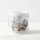 MUG PLAISANTERIE DE BUREAU - TRAVAIL D'ÉQUIPE - (Devant gauche)