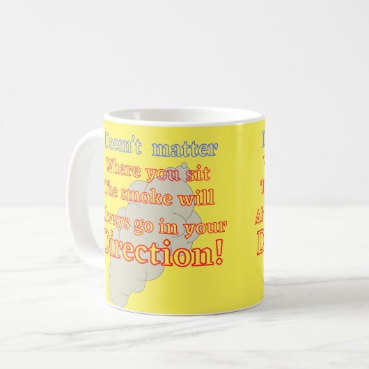 Mug plaisanterie de camping (Devant gauche)