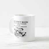 Mug plaisanterie de chambre de secours (Devant gauche)