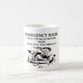 Mug plaisanterie de chambre de secours (Centre)