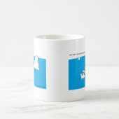 Mug Plaisanterie de chimie d'ours blanc (Centre)