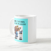 Mug Plaisanterie de CLICHÉ pour des auteurs et des (Devant gauche)