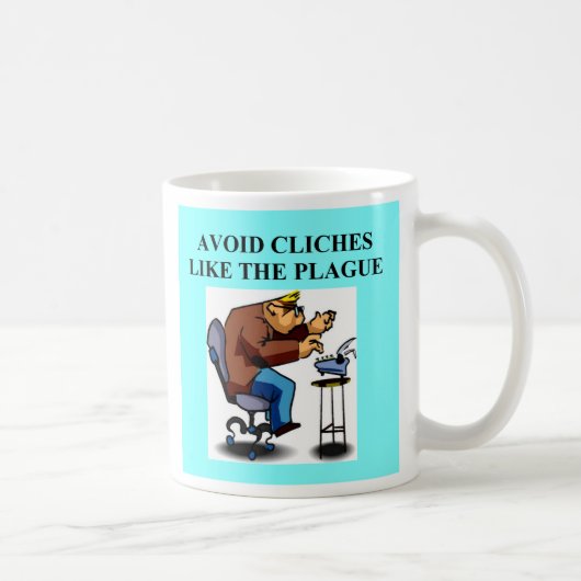 Mug Plaisanterie de CLICHÉ pour des auteurs et des (Droite)