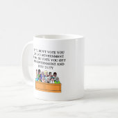 Mug plaisanterie de fonctions de juré de gouvernement (Devant gauche)