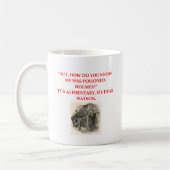 Mug plaisanterie de holmes de sherlock (Gauche)