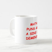 Mug plaisanterie de maths (Devant gauche)