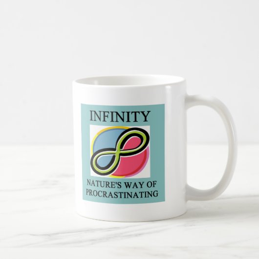 Mug Plaisanterie de maths d'INFINI (Droite)