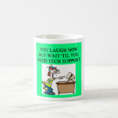 Mug plaisanterie de support technique (Centre)