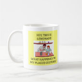 Mug plaisanterie drôle de laboratoire de biologie, (Gauche)