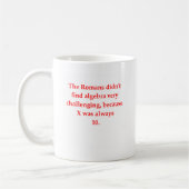 Mug plaisanterie drôle de maths (Gauche)