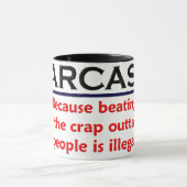 Mug Plaisanterie drôle de sarcasme de KRW (Centre)