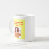 Mug plaisanterie fâchée de psychologie (Devant gauche)