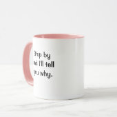 Mug Plaisanterie femelle drôle de slogan de citation (Devant gauche)
