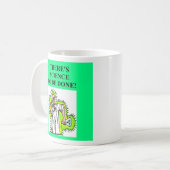 Mug plaisanterie folle de scientifique, plaisanterie (Devant gauche)