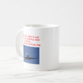 Mug Plaisanterie PILOTE de ligne aérienne (Devant gauche)