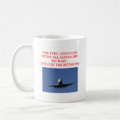 Mug Plaisanterie PILOTE de ligne aérienne (Gauche)