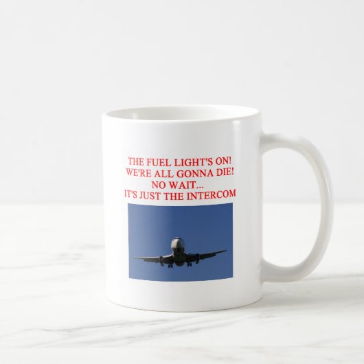 Mug Plaisanterie PILOTE de ligne aérienne (Droite)