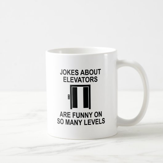 Mug Plaisanteries Sur Les Ascenseurs (Droite)