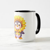 Mug Plaisir de pingouin floral (Devant droit)