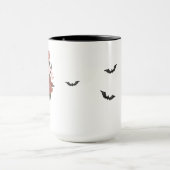 Mug Plaisir Éffrayant floraison Halloween crâne (Centre)