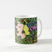 Mug Plaisir fleuriste ou vendeur de fleurs (Devant droit)