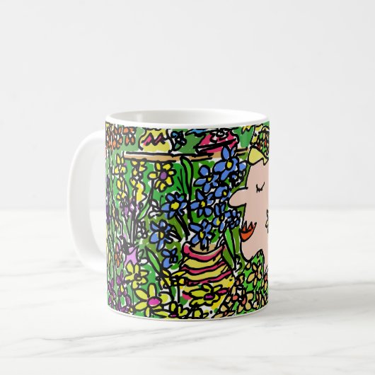 Mug Plaisir fleuriste ou vendeur de fleurs (Devant gauche)