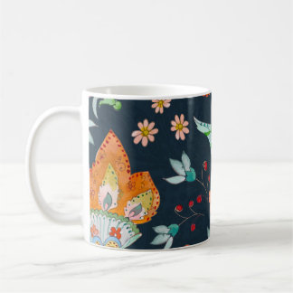 Mug Plaisir floral : Aquarelle texture de fleurs