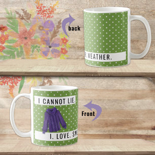 Mug Plaisir Je ne peux pas mentir Chant Météo Amour 