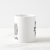 Mug Plaisir Personnalisé "My Childen Purr" Chats Noir (Centre)