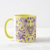 Mug Plaisir violet avec un peu de jaune (Gauche)
