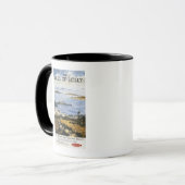 Mug Plan aérien de la ville et du quai Poster du chemi (Devant gauche)