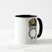 Mug Plan au sol et façade du Panthéon, Rome, de (Devant droit)