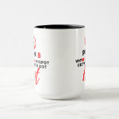 Mug Plan B Amusant Hip hop urbain rouge et noir  (Centre)
