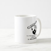 Mug Plan d'affaires à rabais sur cinq doigts (Devant droit)