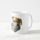 Mug Plan de construction Sardine Ingénieur Café Pause (Devant droit)