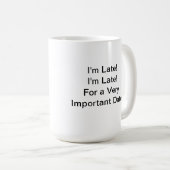 Mug Plan de gestion du temps du lapin blanc (Devant droit)