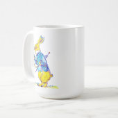 Mug Plan de gestion du temps du lapin blanc (Devant gauche)
